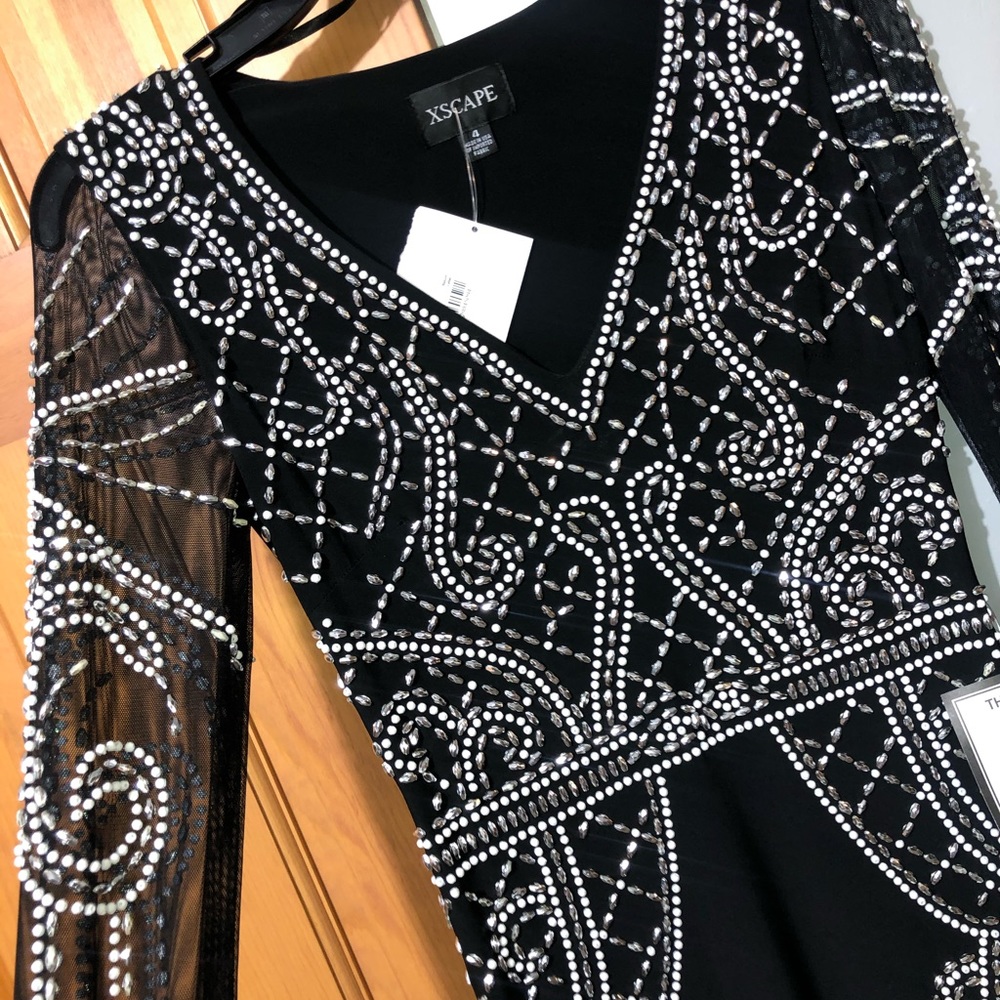 Xscape floor length dress